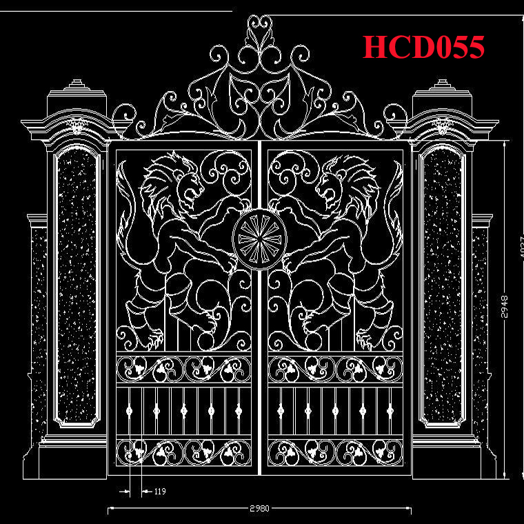 Cửa cổng - HCD055